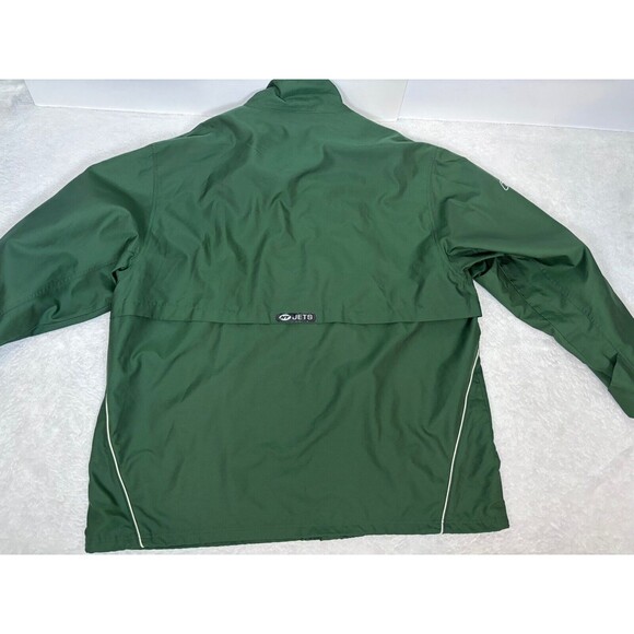 New York Jets Reebok On Field NFL Football Jacket Men’s 2X XXL Windbreaker Green - Picture 10 of 11